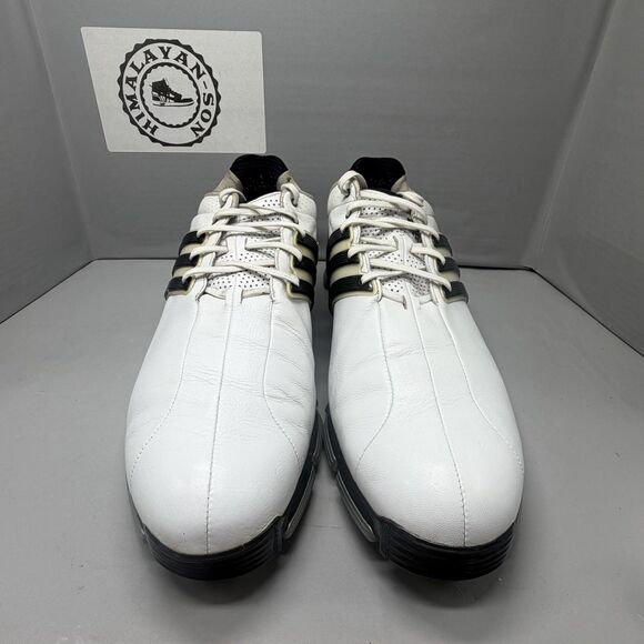 Adidas MEN TOUR 360 3.0 Golf Shoes White Black Stripes 738198 Fit Foam Sz 15 main image 11